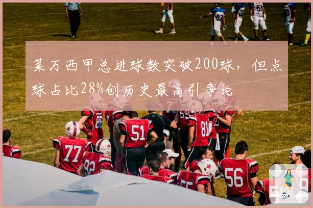 莱万西甲总进球数突破200球,但点球占比28%创历史最高引争论